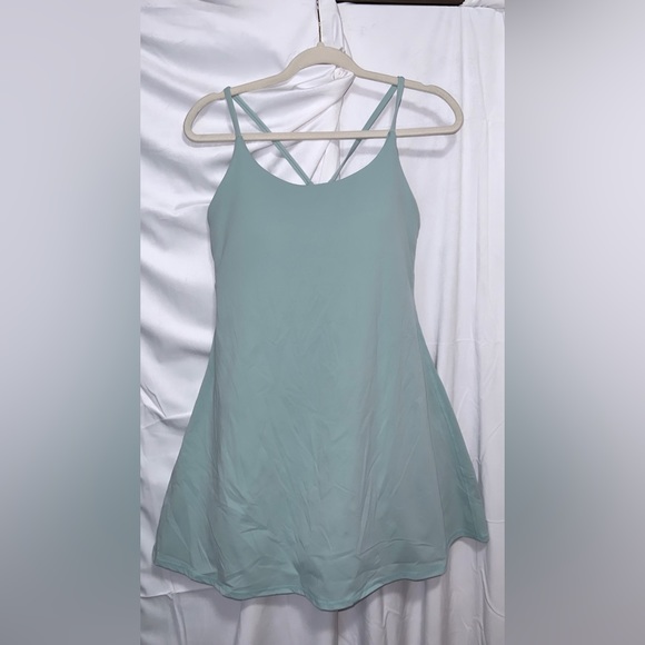 Everyday Cloudful™ Fabric Backless 2-in-1 Flare Workout Dress-Wannabe - Picture 4 of 5